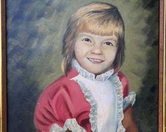 63 VintagePortraitofaYoungGirlOriginalPaintingbyFrancesDuckey