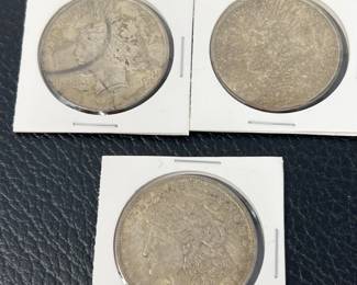 34 1921MorganTwo1922PeaceSilverDollars90SilverUSCoins