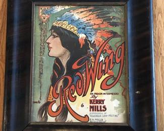 28 RedWingbyKerryMillsFramedLimitedEditionMusicPoster