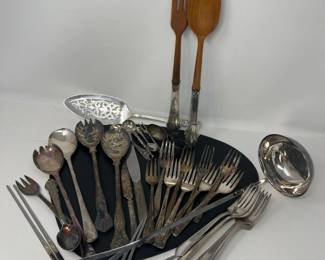 67 EclecticFlatwareCollectionSterlingSilverplateStainless