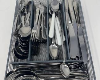 79 FlatwareOrganizerFullofStainlessUtensils
