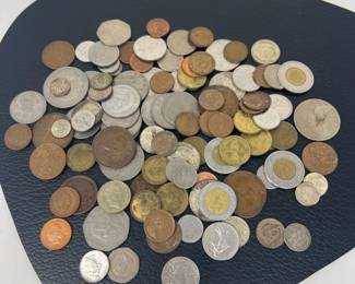 76 MixofForeignCoinsTokensGlobalNumismaticVariety