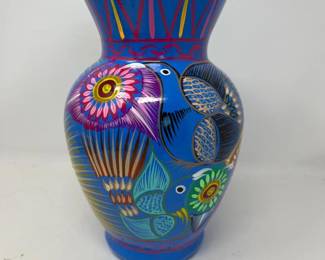 19 HandPaintedTerracottaVaseArtisan