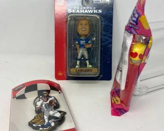 37 SteveLargentBobbleheadMarkBrunellKeychainEmojiPez