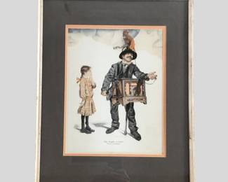 30 TheOrganGrinderbyFrankXLeyendeckerFramed1914Lithograph