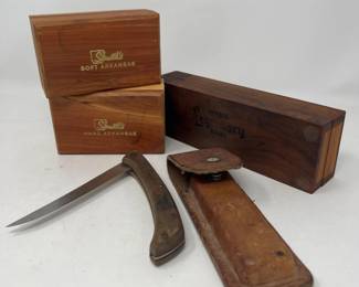 71 ChicagoCutleryFiletKnifewSheathSharpeningBlocks