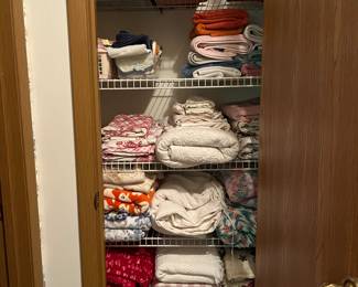 Nice blankets and linens