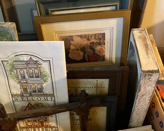 Cross Stitch and Framed artwork 