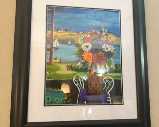 #82 - $80 - Alter Shlomo "Beautiful bouquet" serigraph 26x22