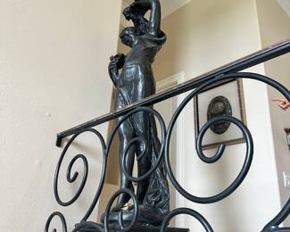 #40 - $300 - Concrete painted black female 16x16x74H