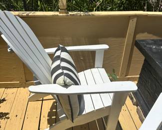 #97 - $300 - Set of 4 Adirondacks chairs with pillows