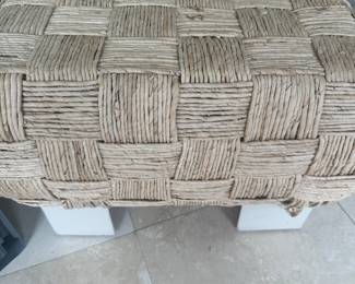 #31 - $90 - Raffia bench 36Wx20Dx15H