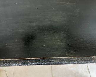 #47 - $150 - Sofa/hall table black & taupe 52Wx16Dx29H