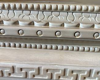#56 - $150 - Each pedestal cream curio marble top 13x13x42
