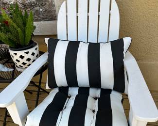 #94 - $150 - Adirondack chairs set of 2 with cushions