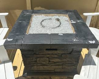 #100 - $110 - Gas operated firepit 32Wx32Dx23H