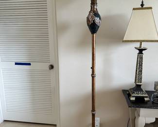 #44 - $70 - Floor lamp 71x17 - plastic bowl