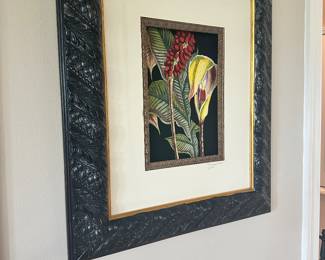 #39 - $180 - Bassett fine art The Aroid plant/The Atmophiles plant set of 2 print by Curtis 25x29