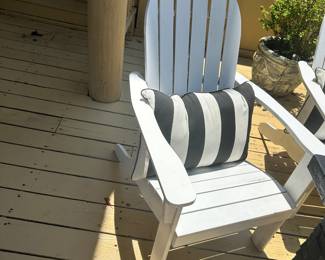 #97 - $300 - Set of 4 Adirondacks chairs with pillows