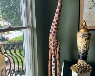 #22 - $100 - Giraffe wood 14w x 10d x 75h