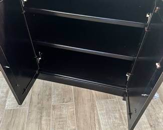 #76 - $250 - Sauder black credenza 70Wx20Dx33H