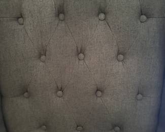 #75 - $120 - Dark grey tufted chair