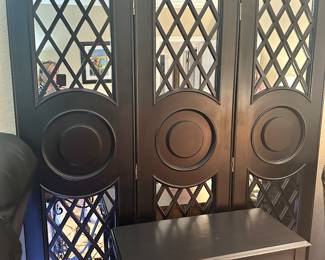 #73 - $200 - Black screen 3 panels 60Wx78T