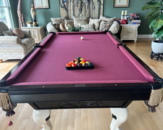 #14A - $1,200 - Brunswick pool table Serial #1223 made in Italy 50 1/2"x94 1/2"