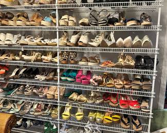 Many shoes, sizes range from 5 1/2 - 6 1/2