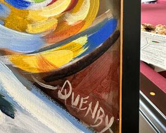 #26 - $400 - Quenby Tilley acrylic - martini glasses 19w x 25h