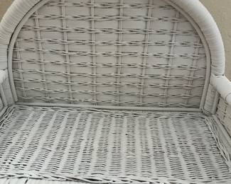 #84 - $80 - White bamboo shelve 20Wx50Hx14D