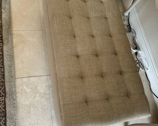 #46 - $70 - Storage bench linen 39x19x18H