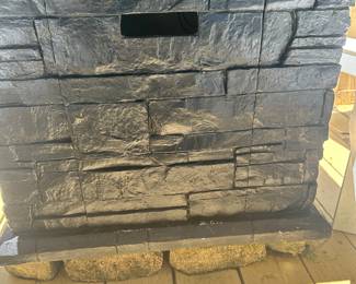 #100 - $110 - Gas operated firepit 32Wx32Dx23H