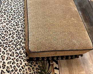 #111 - $90 - Leopard print ottoman
