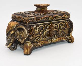elephant themed trinket box