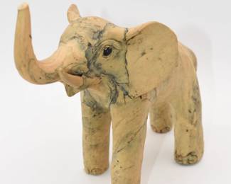 elephant with trunk up figurine