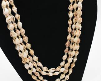 multi strand sea shell necklace