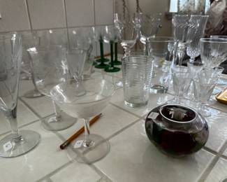 All glassware $1 each