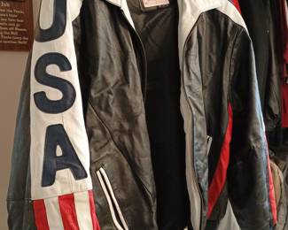 Wilson leather USA jacket 2x