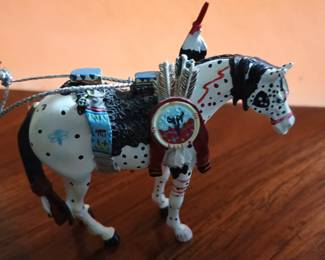 Trail of the Painted Pony War Horse ornament 