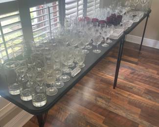 Lots of pretty glass ware