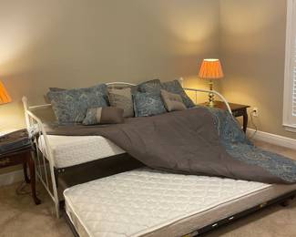 Daybed with trundle converts to king bed $100