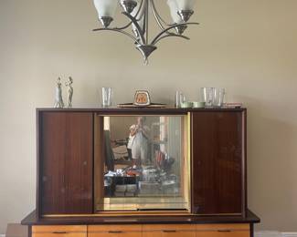 Mid century $750 . pull out shelf and drawers