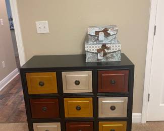 dresser with colored drawers solid wood $125
