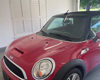 2012 Mini Cooper -2012 Mini Convertible
Style: Cooper S Convertible 2D –
Red with black leather interior – 153,000 miles.
Very good condition. tires look good. Garage kept.
Silents sealed bids until Monday July 21th noon.
Bids start at $4,200
As is Where is – Please inspect.
VIN – WMWZP3C59CT250459
Clean title – No smoke, no pet.
Vehicle available for viewing during the estate sale
Wallace Lake Road, In Pace FL 32571
Estate Sale hours
Frid & Sat July 18th & 19th - 9:00am to 3:00pm
Bids close on Monday July 21th 2025
Submit your silent bid at 850-748-4347 or thepriceisrightestatesales@gmail.com
