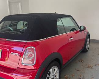 2012 Mini Cooper -2012 Mini Convertible
Style: Cooper S Convertible 2D –
Red with black leather interior – 153,000 miles.
Very good condition. tires look good. Garage kept.
Silents sealed bids until Monday July 21th noon.
Bids start at $4,200
As is Where is – Please inspect.
VIN – WMWZP3C59CT250459
Clean title – No smoke, no pet.
Vehicle available for viewing during the estate sale
Wallace Lake Road, In Pace FL 32571
Estate Sale hours
Frid & Sat July 18th & 19th - 9:00am to 3:00pm
Bids close on Monday July 21th 2025
Submit your silent bid at 850-748-4347 or thepriceisrightestatesales@gmail.com