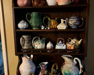 Pitchers—can you spot the antique McCoy beehive pitcher from the ‘20s?