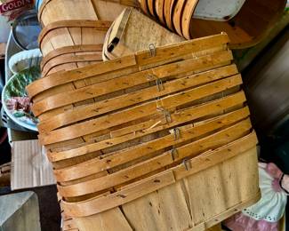 We have a TON of old produce baskets!