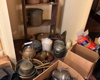 We’ve found boxes and boxes more of copper cookware.