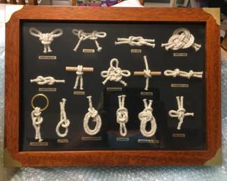 Nautical knots shadow box